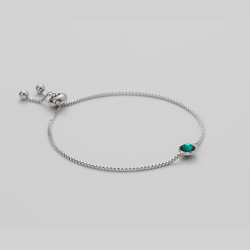 Green Crystal Bracelet Created with Zircondia® Crystals Video