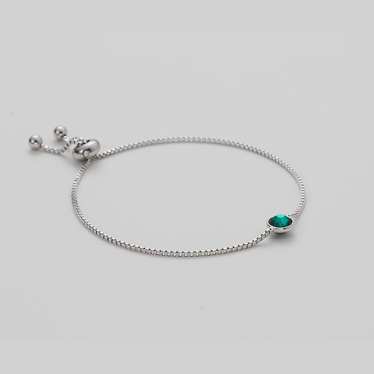 Green Crystal Bracelet Created with Zircondia® Crystals Video