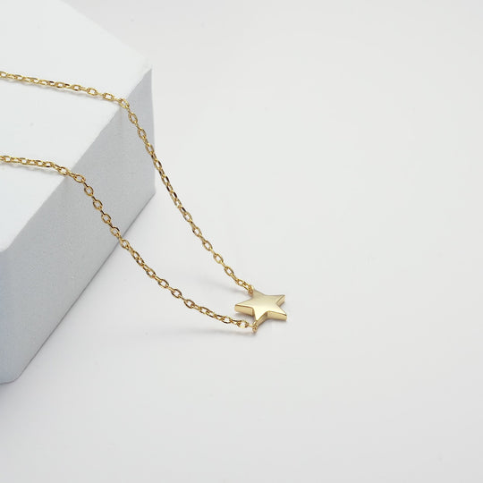 Gold Plated Star Necklace Video