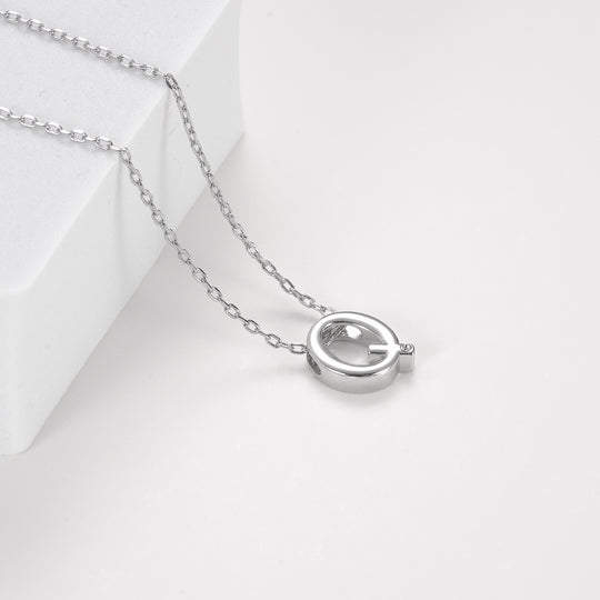 Initial Necklace Letter Q Created with Zircondia® Crystals Video