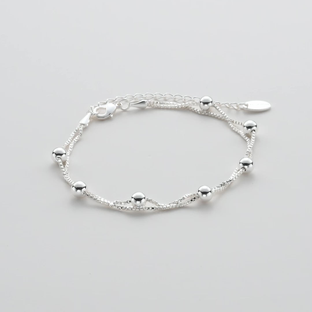 Silver Plated Ball Bracelet Video