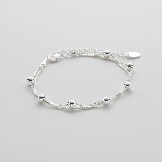 Silver Plated Ball Bracelet Video