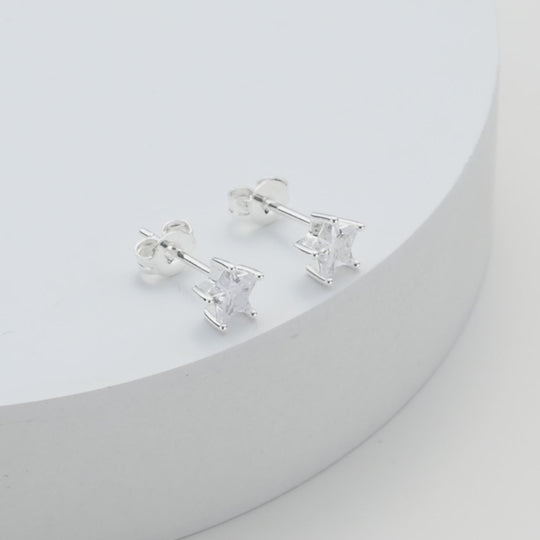 Star Earrings Created with Zircondia® Crystals Video