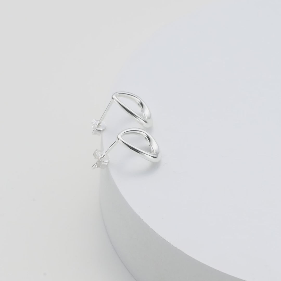 Sterling Silver Open Drop Earrings Video