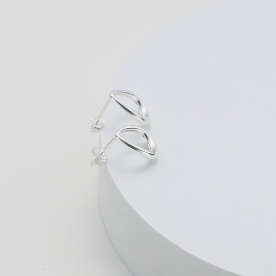 Sterling Silver Open Drop Earrings Video