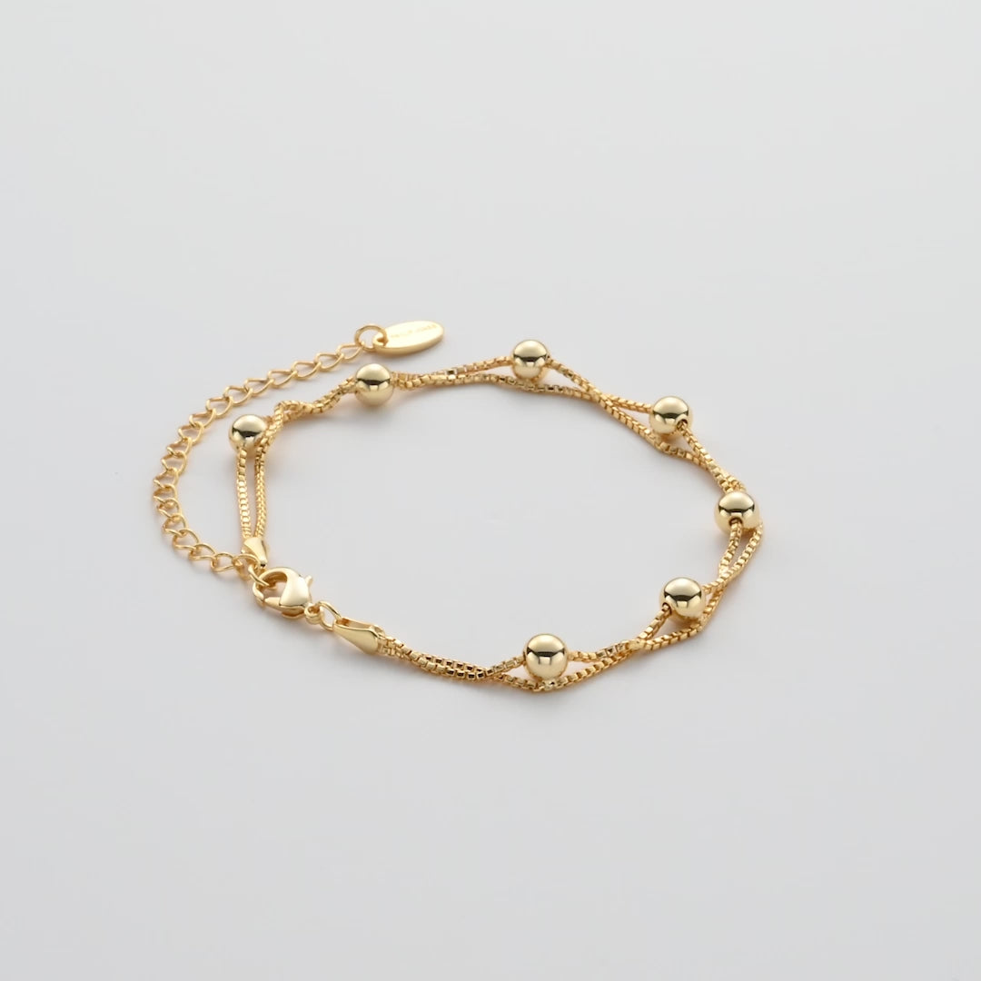 Gold Plated Ball Bracelet Video