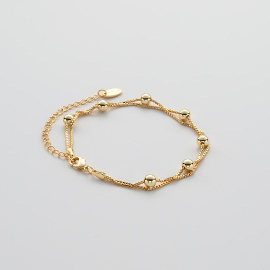 Gold Plated Ball Bracelet Video