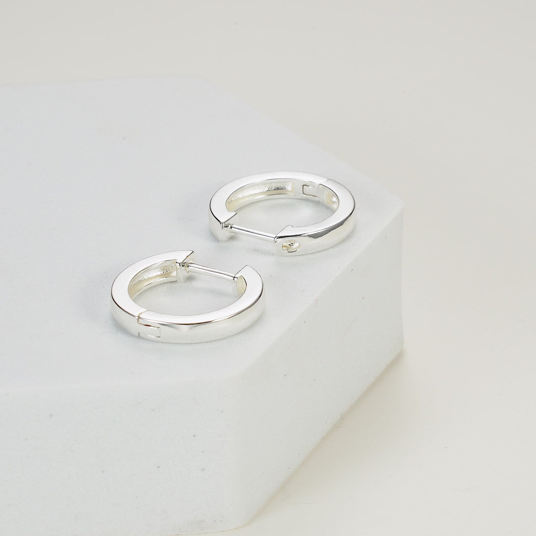 Silver Plated Hoop Earrings Video