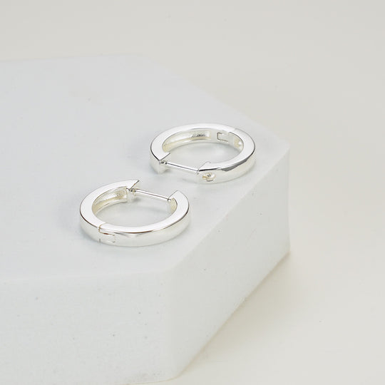 Silver Plated Hoop Earrings Video