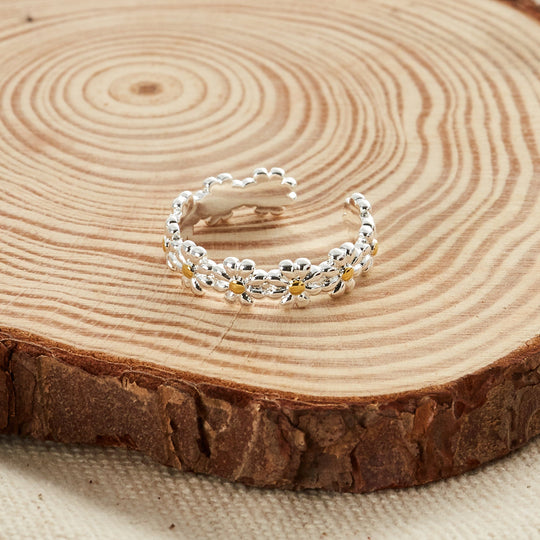 Adjustable Daisy Eternity Ring - Philip Jones Jewellery