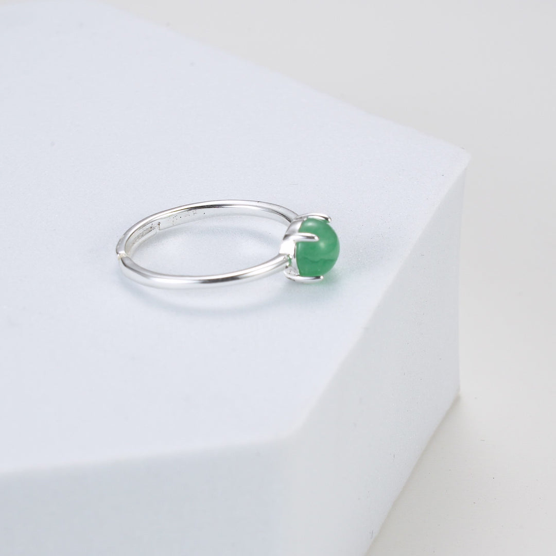 Green Aventurine Adjustable Ring Video