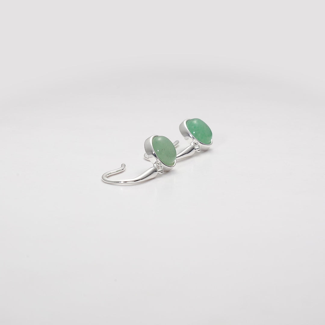 Green Aventurine Drop Earrings Video
