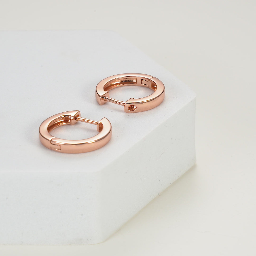 Rose Gold Plated Hoop Earrings Video