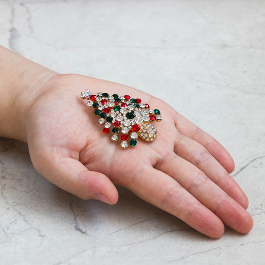 Christmas Tree Brooch - Philip Jones Jewellery