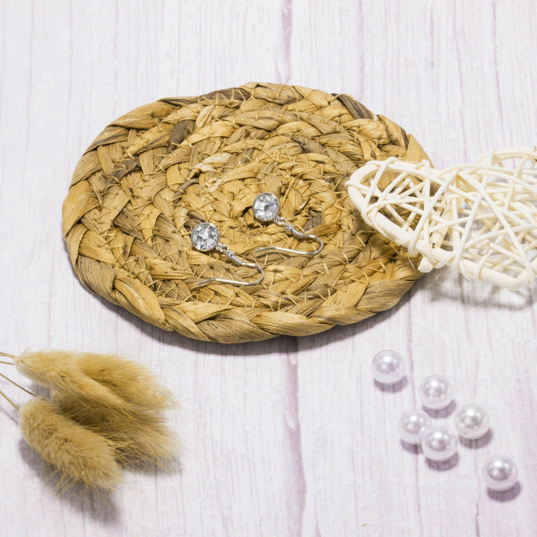 Crystal Drop Earrings Created with Zircondia® Crystals - Philip Jones Jewellery