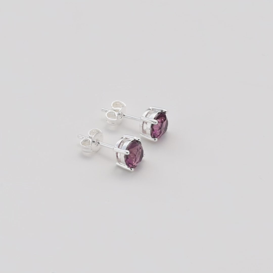 June (Alexandrite) Birthstone Earrings Created with Zircondia® Crystals Video