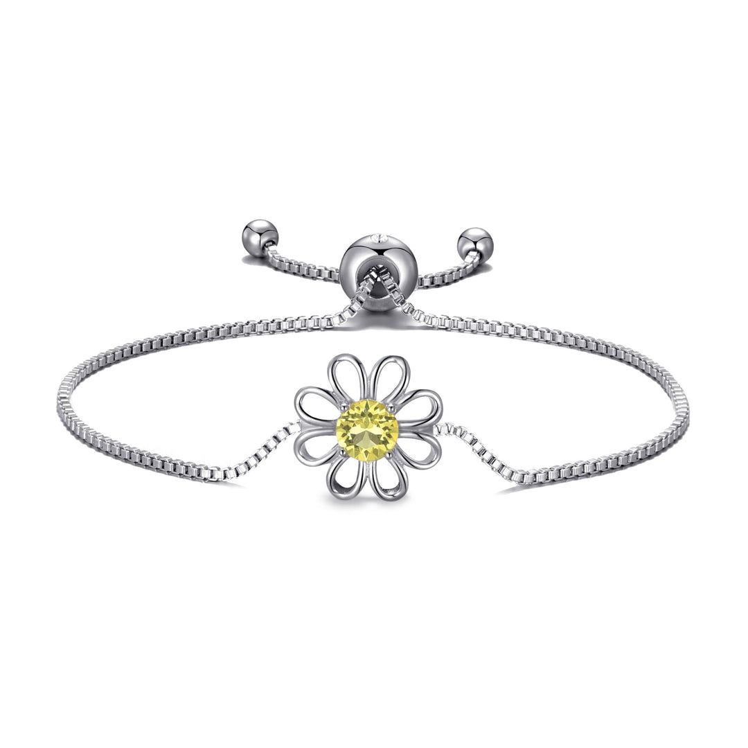 Daisy Crystal Friendship Bracelet Created with Zircondia® Crystals - Philip Jones Jewellery