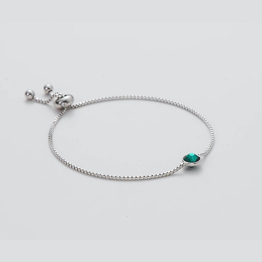 May (Emerald) Birthstone Bracelet Created with Zircondia® Crystals Video