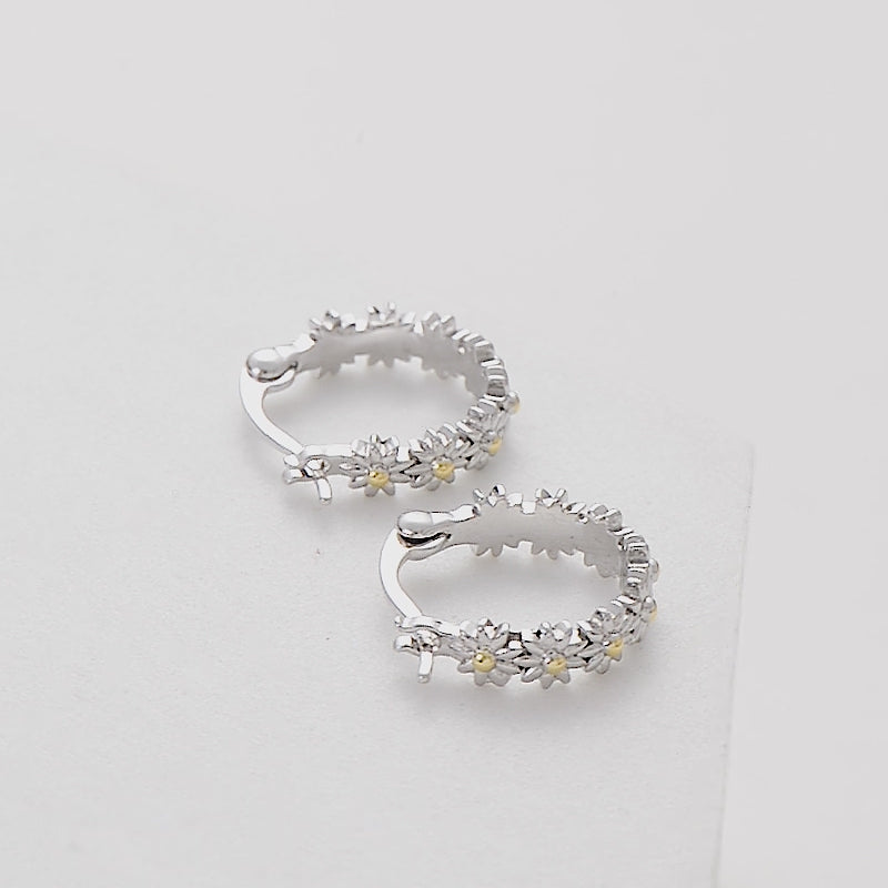 Daisy Hoop Earrings Video
