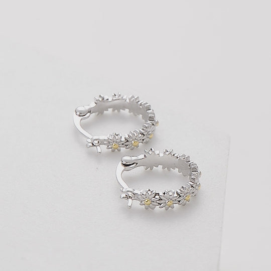 Daisy Hoop Earrings Video