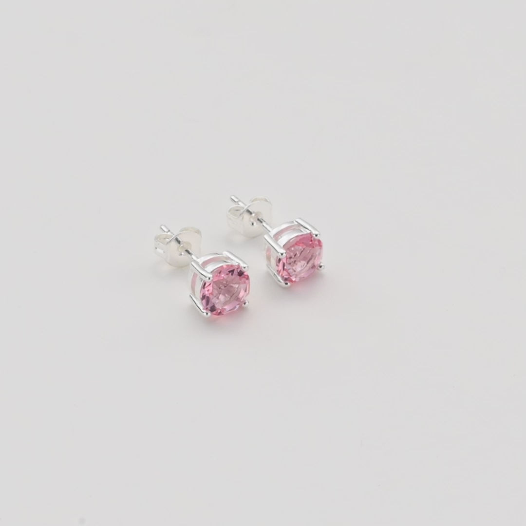 October (Tourmaline) Birthstone Earrings Created with Zircondia® Crystals Video