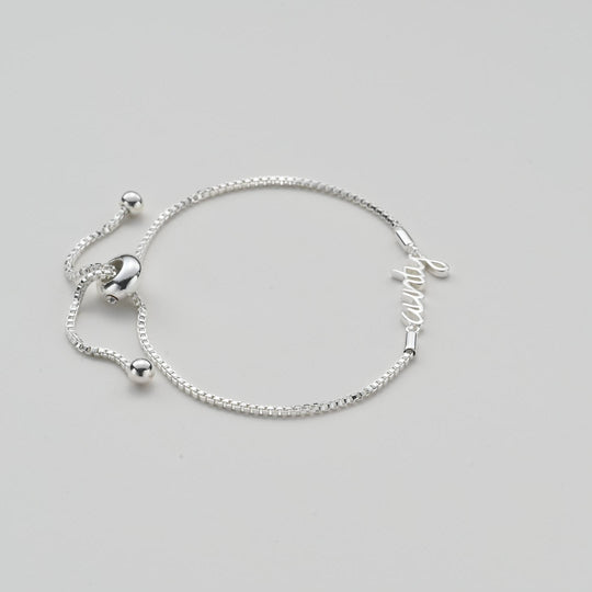 Silver Plated Aunty Bracelet Created with Zircondia® Crystals Video