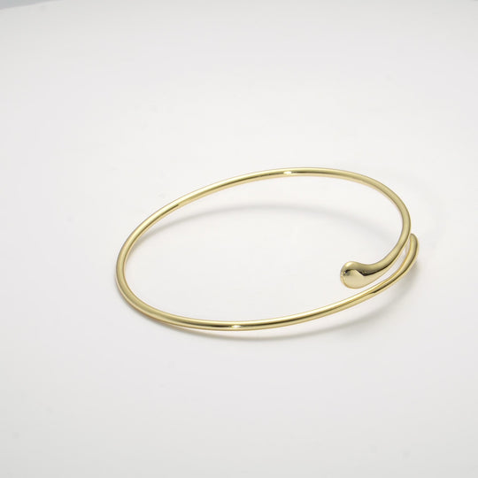 Gold Plated Teardrop Bangle Video