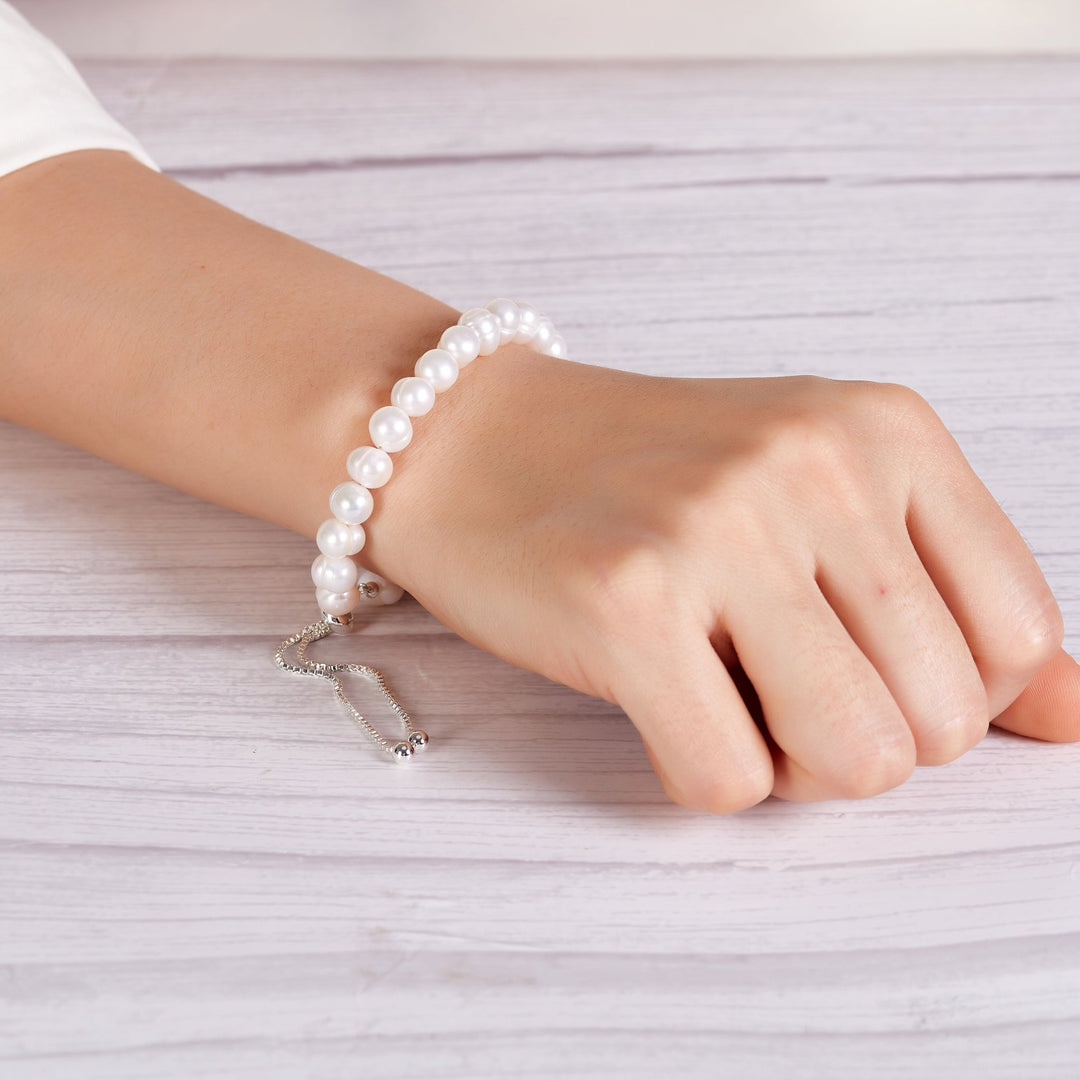 Freshwater Baroque Pearl Friendship Bracelet - Philip Jones Jewellery