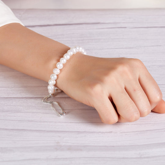 Freshwater Baroque Pearl Friendship Bracelet - Philip Jones Jewellery