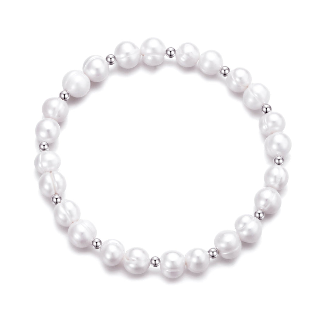 Freshwater Baroque Pearl Stretch Bracelet - Philip Jones Jewellery