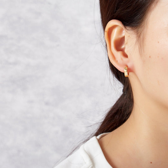 Gold Plated Huggie Earrings - Philip Jones Jewellery