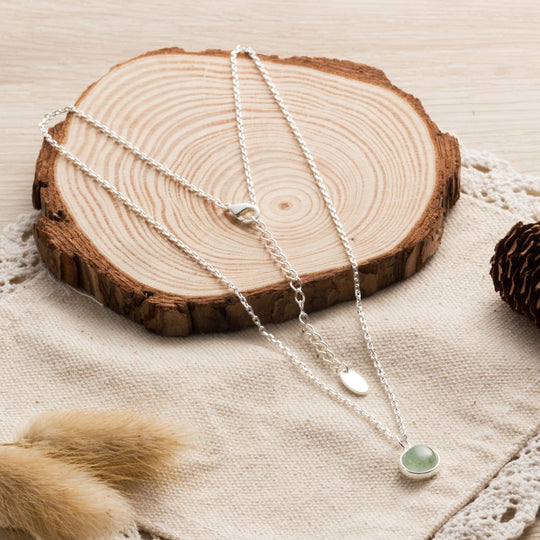 Green Aventurine Necklace - Philip Jones Jewellery