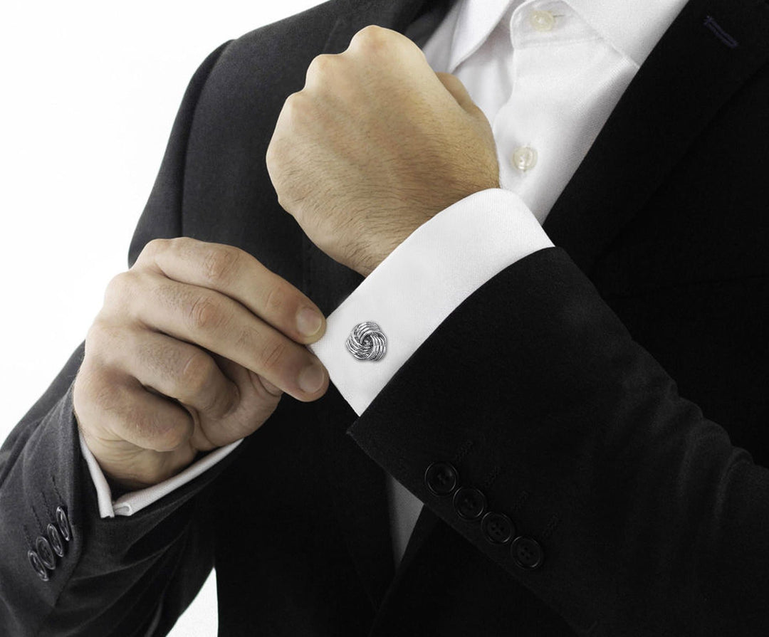 I Couldn't Say I Do Without You Knot Cufflinks - Philip Jones Jewellery
