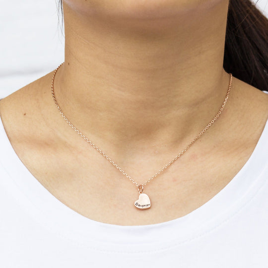 Rose Gold Plated Mother and Daughter Necklace Set - Philip Jones Jewellery