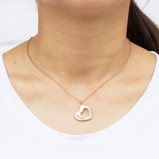 Rose Gold Plated Mother and Daughter Necklace Set - Philip Jones Jewellery