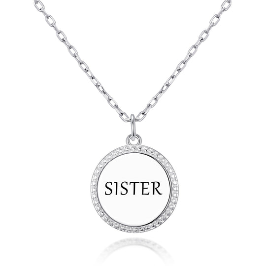 Silver Plated Filigree Disc Sister Necklace - Philip Jones Jewellery