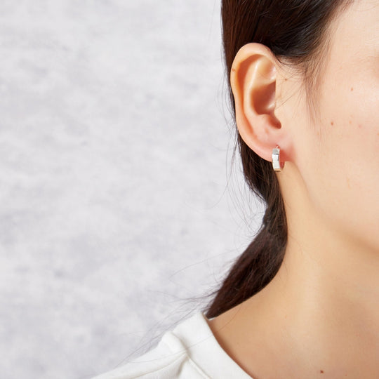 Silver Plated Huggie Earrings - Philip Jones Jewellery