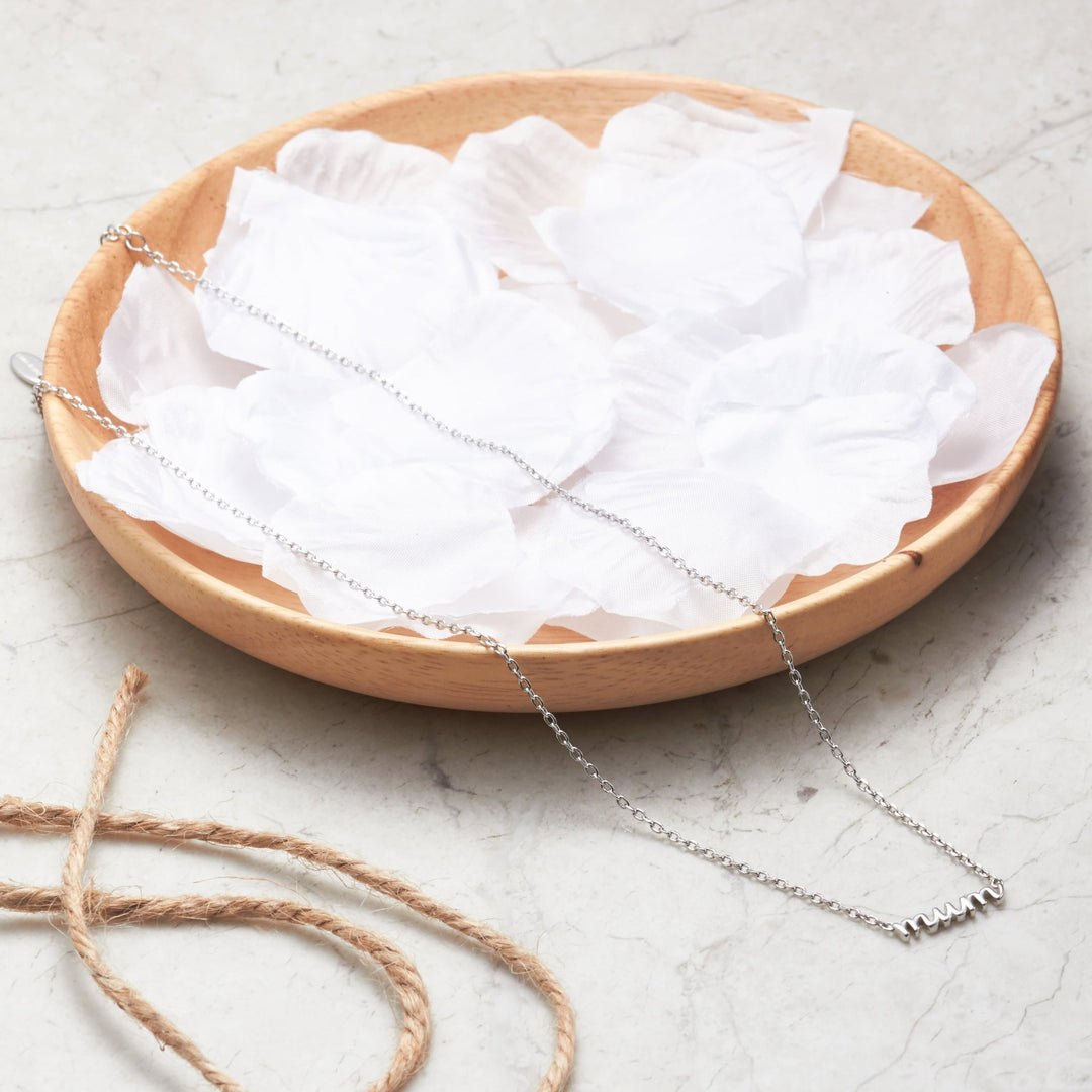 Silver Plated Mum Necklace - Philip Jones Jewellery