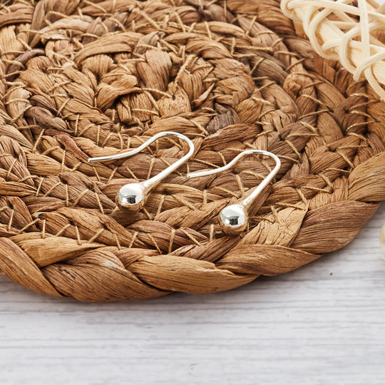 Silver Plated Teardrop Earrings - Philip Jones Jewellery