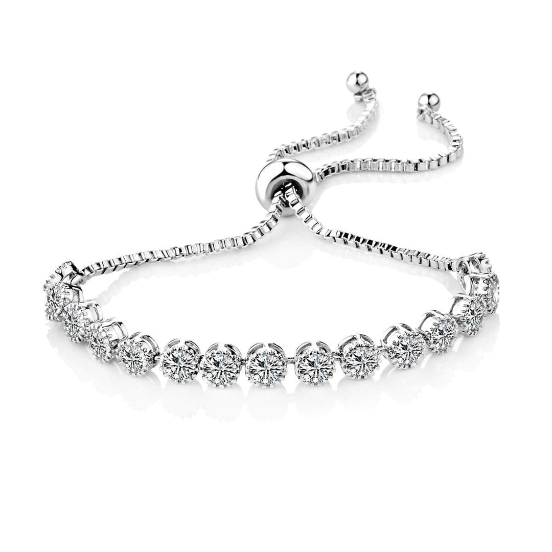 Solitaire Crystal Friendship Bracelet with Zircondia® Crystals - Philip Jones Jewellery