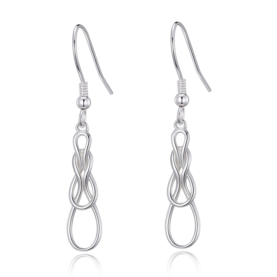 Sterling Silver Celtic Knot Earrings - Philip Jones Jewellery