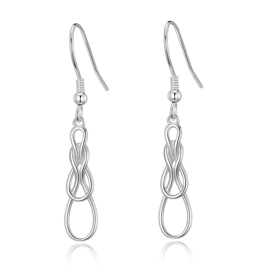 Sterling Silver Celtic Knot Earrings - Philip Jones Jewellery