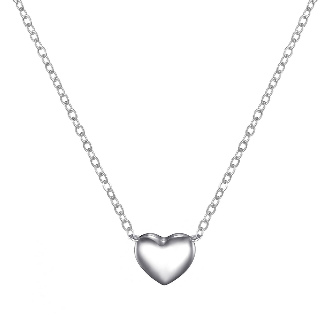 Sterling Silver I Couldn't Say I Do Without You Heart Necklace - Philip Jones Jewellery