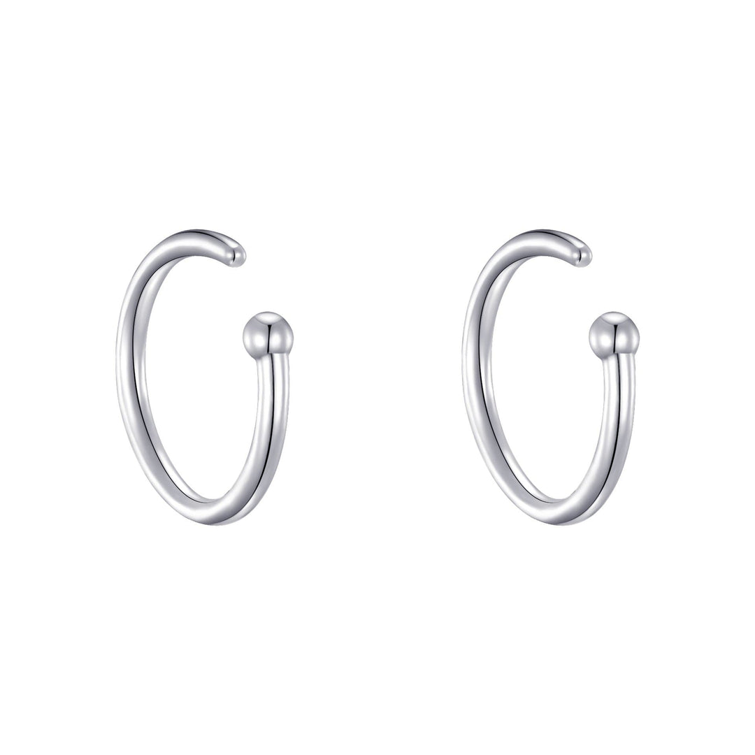Sterling Silver Micro Thread Hoop Earrings - Philip Jones Jewellery
