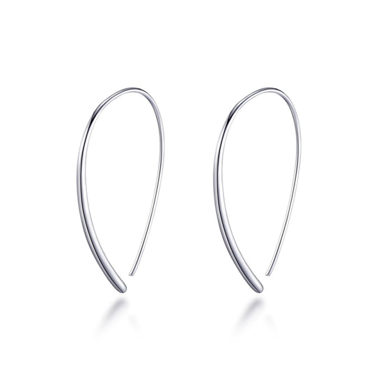 Sterling Silver Thread Earrings - Philip Jones Jewellery