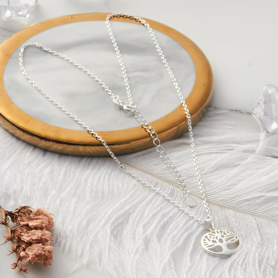 Sterling Silver Tree of Life Necklace - Philip Jones Jewellery