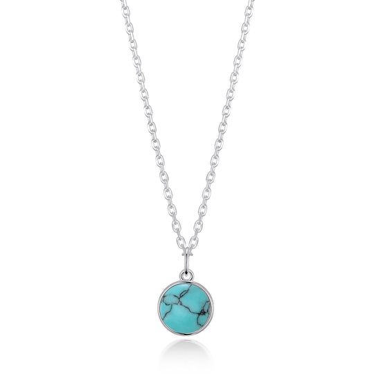 Synthetic Turquoise Necklace with Quote Card - Philip Jones Jewellery