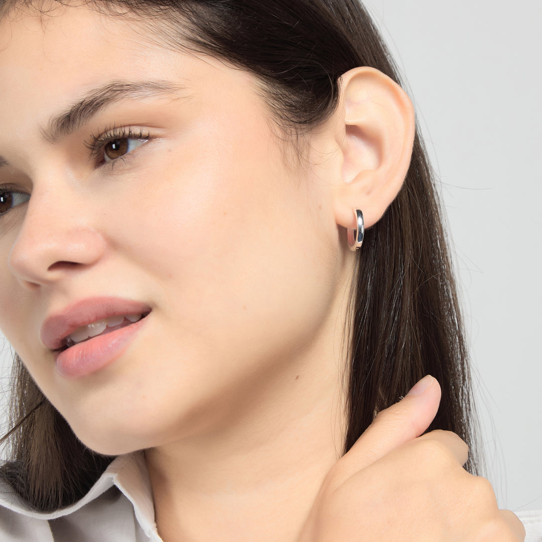 Silver Plated Hoop Earrings
