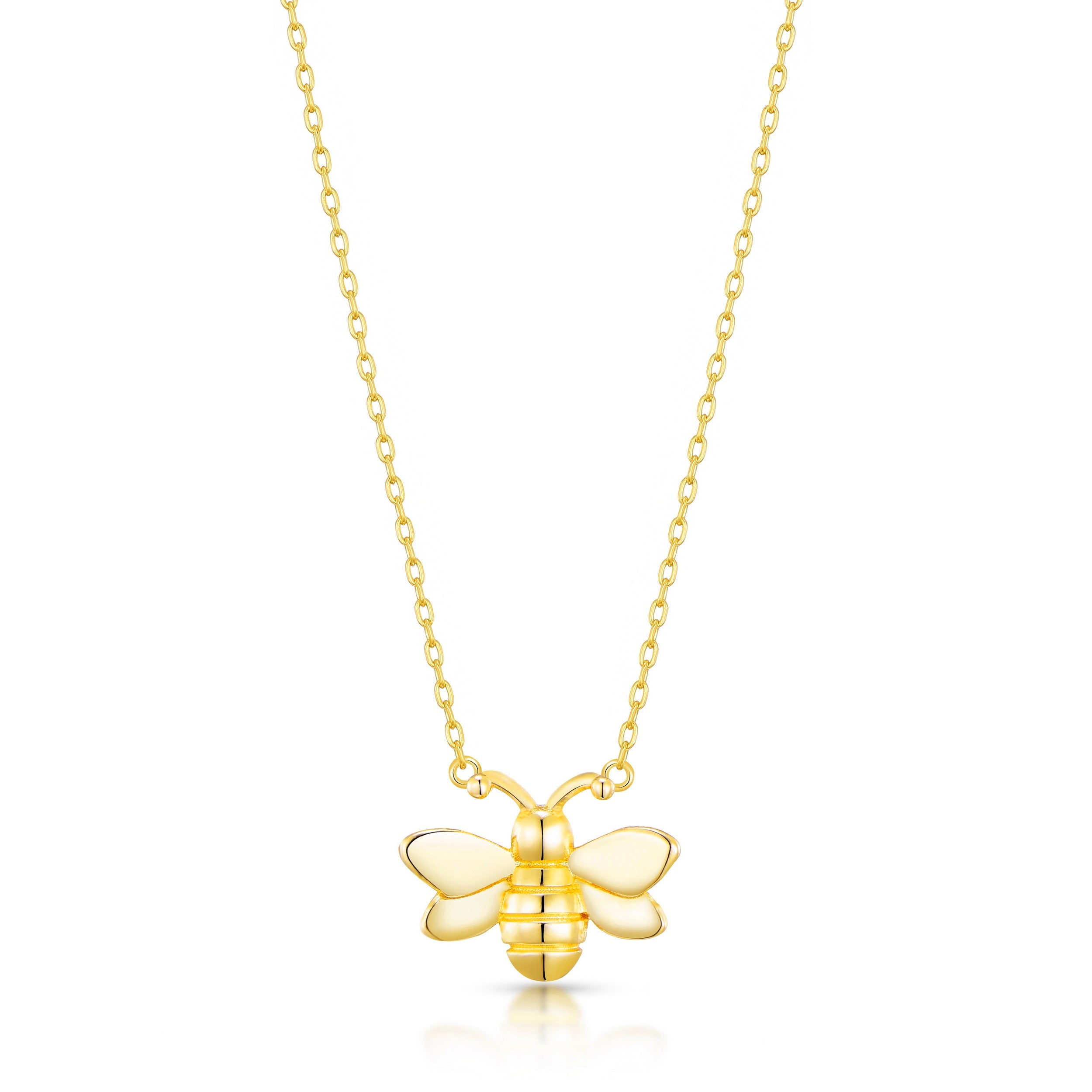 Gold Plated Bumble Bee Necklace