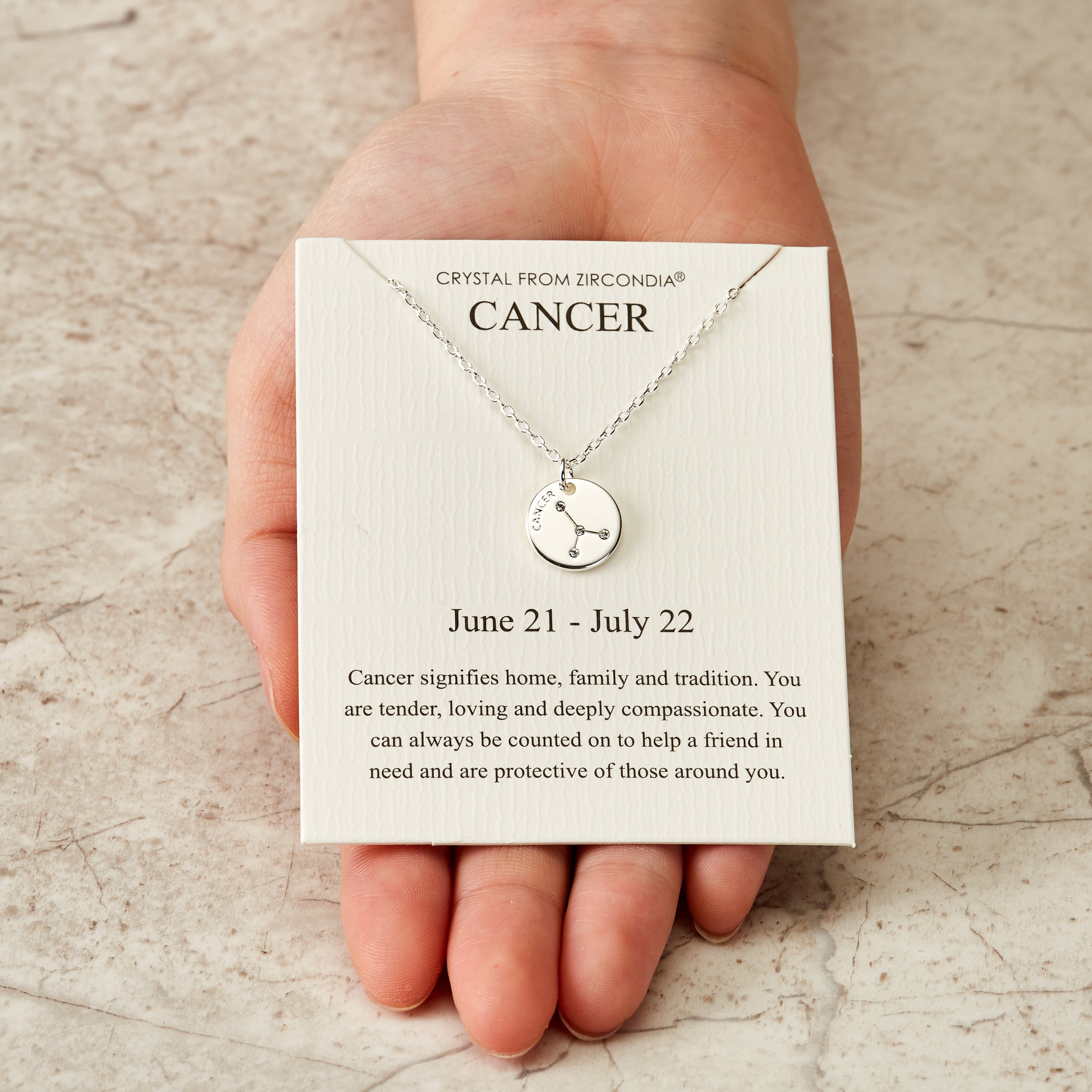 Zodiac 18ct Yellow Gold Cancer Necklace